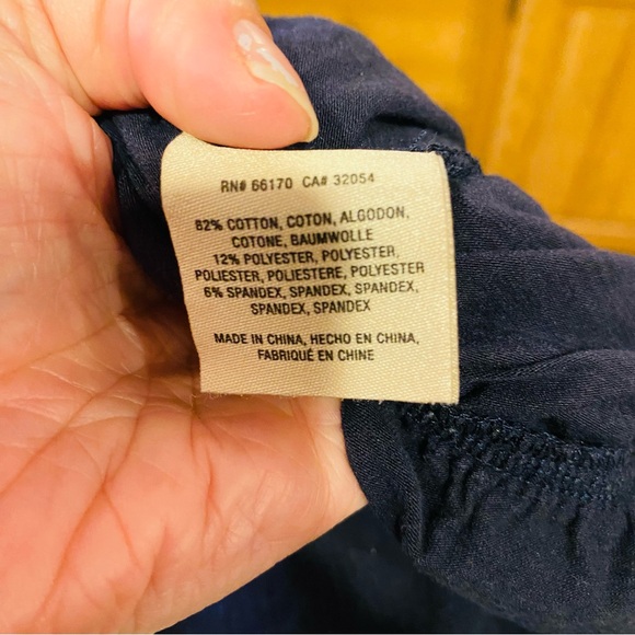 Anthropologie Saturday Sunday Elmira Navy Blue Wide Leg Jumpsuit Size XS - Picture 9 of 9